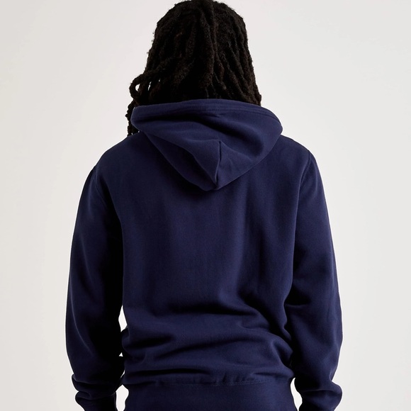 U.S. Polo Navy Fleece Zip-Up Hoodie Jacket Men’s XL Classic Streetwear Essential - Picture 3 of 5